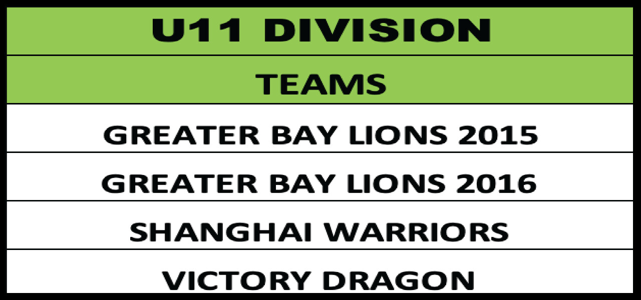 ASL U11 DIVISION